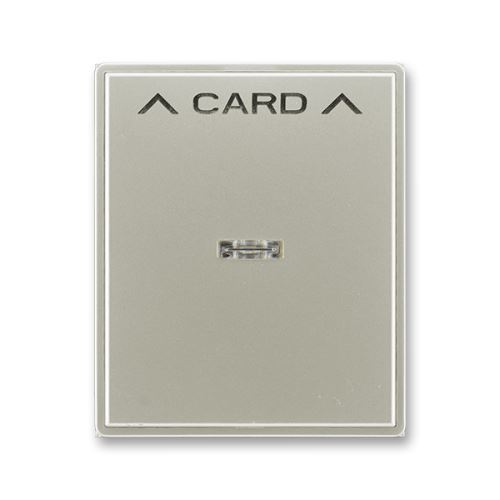 ABB 3559E-A00700 32 Time®, Time® Arbo Kryt spínače kartového, s čirým průzorem, s potiskem, starostříbrná