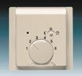 ABB 1710-0-3746 Impuls Kryt termostatu, s otočným ovladačem a posuvným přepínačem, slonová kost