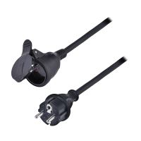 SOLIGHT PS35 Prodlužovací kabel venkovní 1 zásuvka/10m 3x2,5mm2 Černá velice odolný kabel IP44