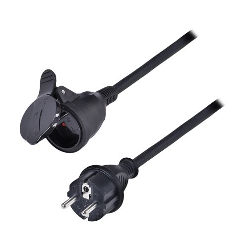 SOLIGHT PS35 Prodlužovací kabel venkovní 1 zásuvka/10m 3x2,5mm2 Černá velice odolný kabel IP44