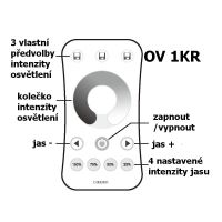 Ovladač stmívač jeden kanál dimLED OVS 1KR pro přijímač PR 1KRF (7)