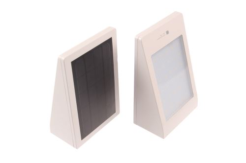 Solární bateriové LED svítidlo s pohybovým čidlem MURO Bílé 4 režimy spínání 5W 400lm IP65