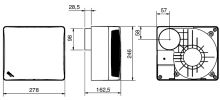 Soler&Palau ventilátor radiální EBB 175 Design T - doběh, čelní panel 175mm (1)