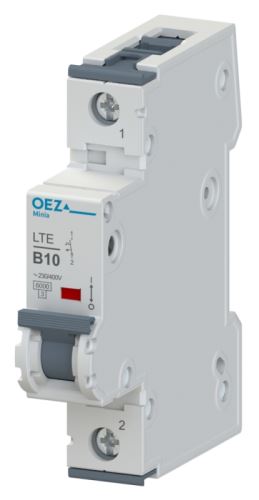 OEZ  LTE-10C-1 /41891/ instalační jistič 6 kA, charakteristika C, 10A, 1pól