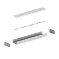 LED profil P11-1 pro LED pásek voděodolný a pochozí ve stříbrné barvě IP67 (8)