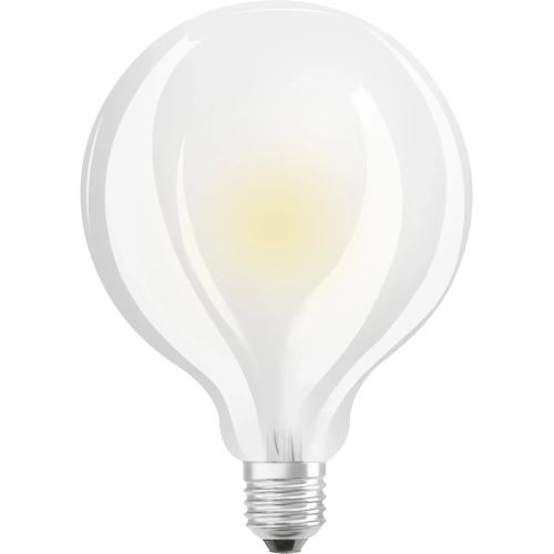OSRAM LSSPG95100 LED žárovka 11W závit E27 1521 lm mléčná velká baňka 2700k teplá bílá náhrada za 100W žárovku stmívatelná