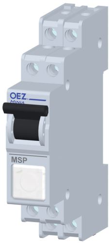 OEZ MSP-20-SG-A230 spínač páčkový 2Z 25A se signalizací bílá /37263/