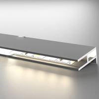 LED profil 2SP-C pro osvětlení polic, černý, profil s krytem (11)
