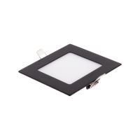 Zápustný LED panel 6W čtverec černý 120x120mm /BSN6-LED/ Teplá bílá