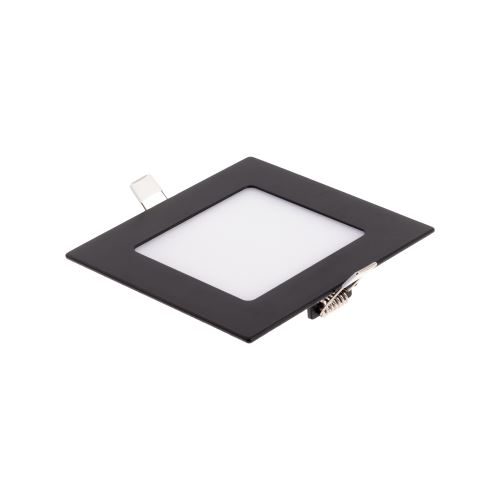 Zápustný LED panel 6W čtverec černý 120x120mm /BSN6-LED/