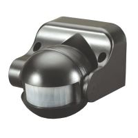 GETI GS1101B pohybové čidlo pro LED 180° na stěnu černé 12m IP44 230V 10s-7m