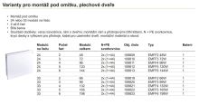 Noark EMFF3 99W velkoobsahová rozvodnice /109820/, montáž pod omítku, 3x33 modulů, bílé plechové dveře včetně  N/PE svorkovnic (5)