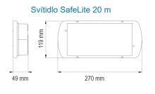 EATON SL2MNM65D3C3A svítidlo nouzové SafeLite LED 3h IP65 100lm 2,4W (2)