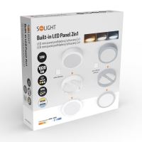 SOLIGHT WD240-W LED 12W mini kulatý panel vhodný do koupelny s krytím IP54 2v1 přisazený nebo podhledový, 3CCT, 1020lm,bílá (11)