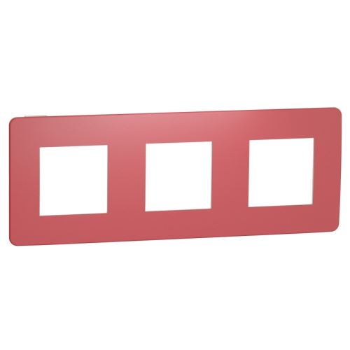 Schneider NOVÁ UNICA NU280613 rámeček Trojnásobný RED/BÍLÝ
