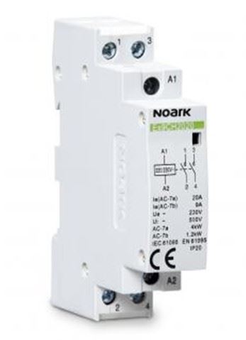 Noark Instalační relé Ex9CH20 20 24V, 20A, ovládání 24V, 2 NO  kontakty 50/60Hz /102398/