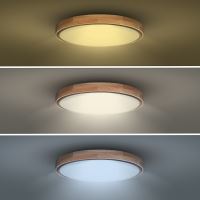 SOLIGHT WO8005 LED osvětlení s dálkový ovladačem 48W, 3360lm velikost 40cm s možností stmívání a změny barvy světla dřevěné (5)