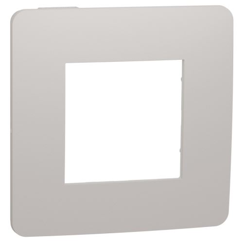 Schneider NOVÁ UNICA NU280224 rámeček jednonásobný LIGHT GREY/BÍLÁ