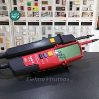 UNI-T UT18D zkoušečka napětí a fází s velkým digitálním LCD displejem + test proud. chrániče AC/DC IP65 (2)