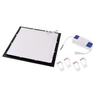 Zápustný LED panel 24W čtverec černý CW 300x300mm (1)