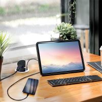 Soligh vestavná zásuvka s USB-C 20W přívodní kabel 2m ve stříbrném designu (7)