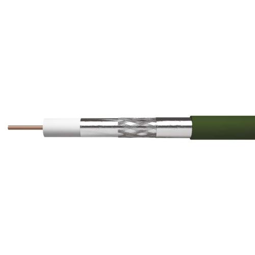 kabel koax CB 113N venkovní odolný zelený plášť *S5263