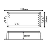 LED BOLO Single stmívač jednobarevný s dálkovým ovladačem a přijímačem, 12-24V, 15A (5)