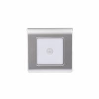 LED stříbrné orientační svítidlo vestavné s pohybovým PIR čidlem, 0,6W, IP20, 230V, 3m (2)