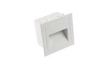 LED bílé orientační vestavné svítidlo vhodné ke schodům nebo do chodeb, 3W, IP65, 230V (1)