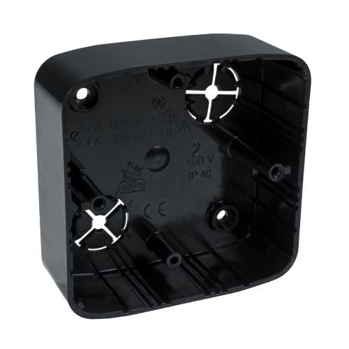 Kopos LK 80X28 T_FB  krabice přístrojová lištová pro zásuvky a vypínače ABB Tango - Černá