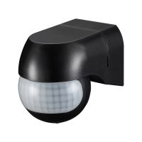 GETI GS1102B pohybové čidlo pro LED 180° na stěnu černé 12m IP44 230V 10s-15m