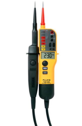 Fluke T130/VDE dvoupólová zkoušečka napětí LED, LCD, test průchodnosti CAT III 690V, CAT IV 600V