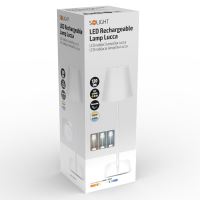 Solight WO69-W Lucca stolní lampička, nabijecí, 120lm, se stmívaním, bílá (7)