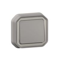 LEGRAND PLEXO 069820L Tlačítko 1/0 IP55 pro zapuštěnou montáž Šedý