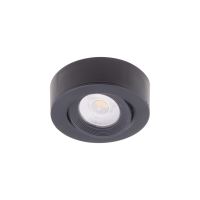 LED bodové černé svítidlo IP44 7W vhodné do koupelny s naklápěním a možností zapuštění do stropu 220-240V (4)