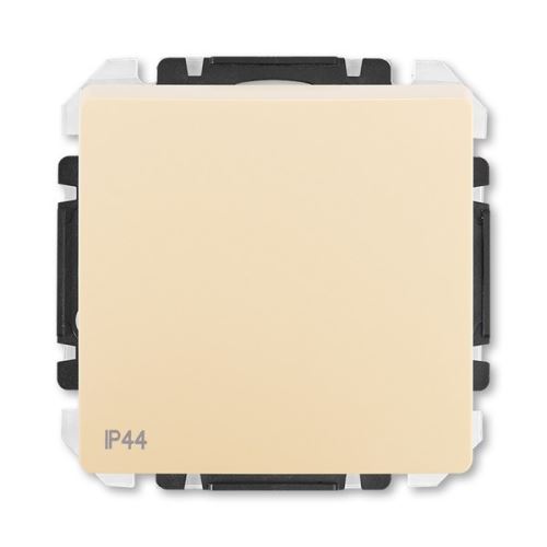 ABB 3557G-A80940 C1 Swing®L IP44 Ovladač zapínací /tlačítko s krytem, řazení č.1/0 , upevnění drápky, krémová