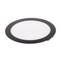 Zápustný LED panel 18W kulatý černý 225mm /BLN18-LED/Denní bílá