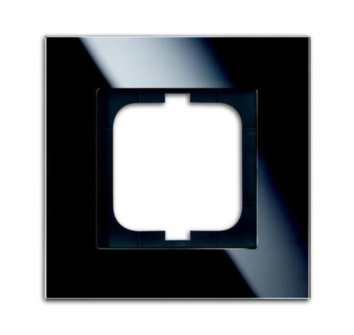 ABB 1754-0-4322 Solo® carat Rámeček pro elektroinstalační přístroje, jednonásobný, černé sklo