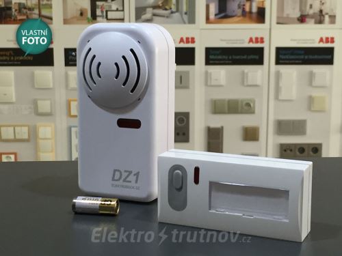 Elektrobock DZ 1-1 bezdrátový zvonek 1 přijímač do zásuvky 1 tlačítko na baterii