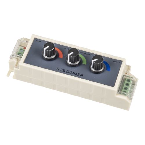 LED M1 manuální ovladač RGB pásků 12V-24VDC, 3x3A/36W