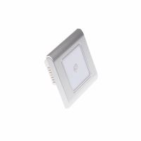 LED stříbrné orientační svítidlo vestavné s pohybovým PIR čidlem, 0,6W, IP20, 230V, 3m, Denní bílá