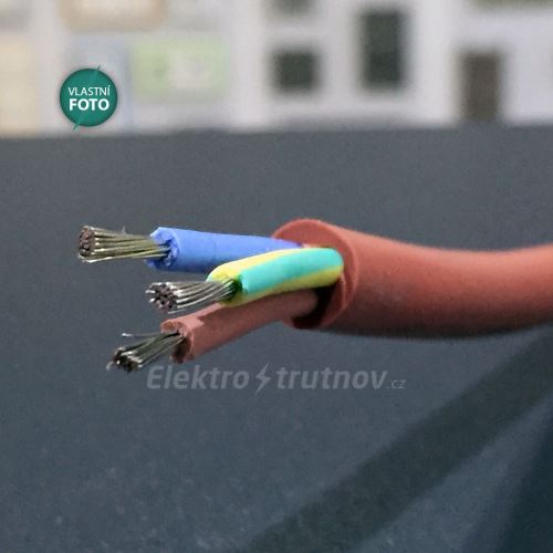 Kabel SiHF-O 2x0,75 rbr silikonový teplotně odolný -50°C až 180°C