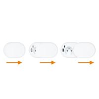 SOLIGHT PP124CW-PD20 bílá vestavná zásuvka s USB A+C a posuvným víčkem, 2m (3)