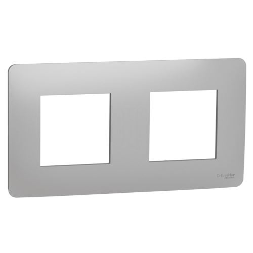 Schneider NOVÁ UNICA NU200430 rámeček dvojnásobný ALUMINIUM
