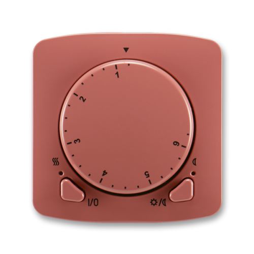 ABB 3292A-A10101 R2 termostat univerzální TANGO vřesově červená otočné