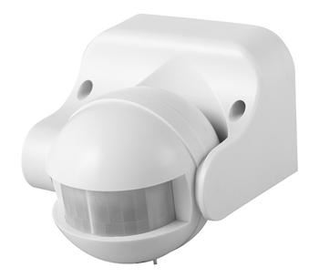 Greenlux pohybové čidlo pro LED 180° na stěnu bílé 12m IP44 230V 10s-7min 1200W /GXSE003/