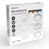 SOLIGHT WD242-W LED 18W kulatý panel vhodný do koupelny s krytím IP54 2v1 přisazený nebo podhledový, 3CCT, 1530lm, Bílé (11)