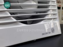 Soler&Palau DECOR 100 CDZ IPX4 malý axiální ventilátor zpětná klapka, infračidlo, ložisko (1)