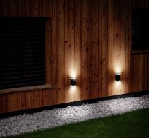 Solight WO811 LED venkovní hliníkové nástěnné osvětlení Potenza pro 2xGU10 IP54 (2)