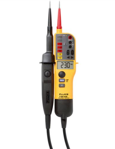 Fluke T150/VDE dvoupólová zkoušečka napětí LED, LCD, test průchodnosti, měření odporu CAT III 690V, CAT IV 600V